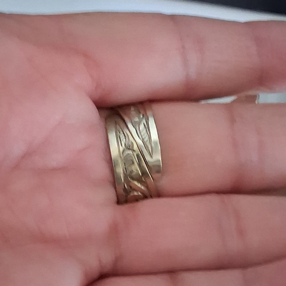 RED AGATE SACRED HEART STATEMENT RING TIBETAN SILVER ADJUSTABLE 8-11 - Picture 4 of 8